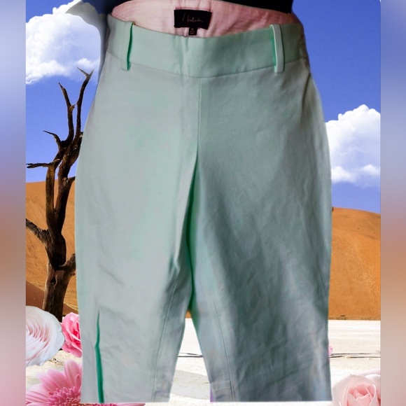 Pants size m capris pre-owned with free tank top open back  +free necklace - Picture 6 of 15